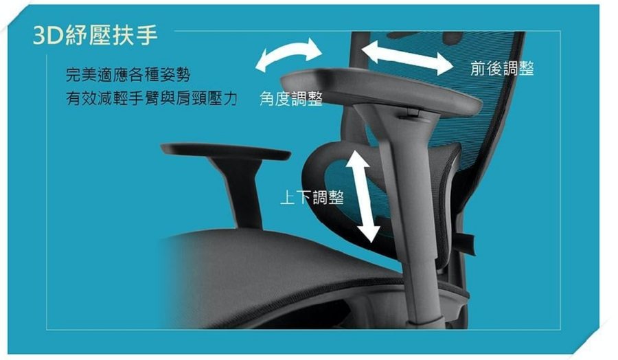 協洋 U Chair 3D紓壓扶手
